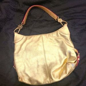 Dooney & Bourke Gold leather handbag